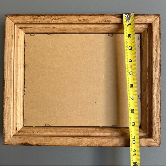 Elegant Winter Street Scene Art Print in Wooden Frame - Picture 5 of 7